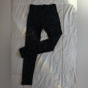 Stylish Black Leopard Print Kids Leggings